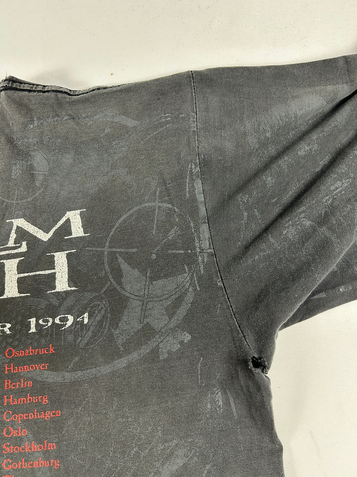 1994 Napalm Death European Tour T-Shirt