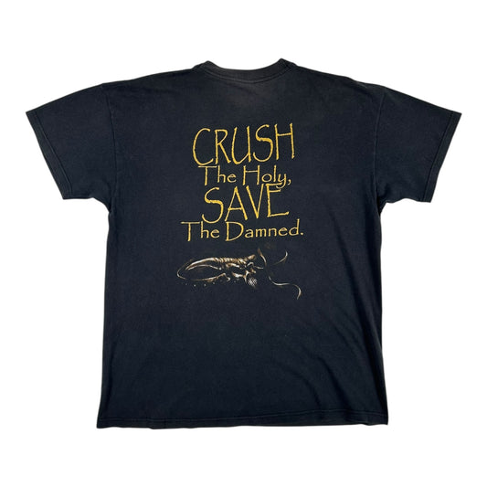 Vintage 2002 Sacred Steel Crush the Holy, Save the Damned Shirt