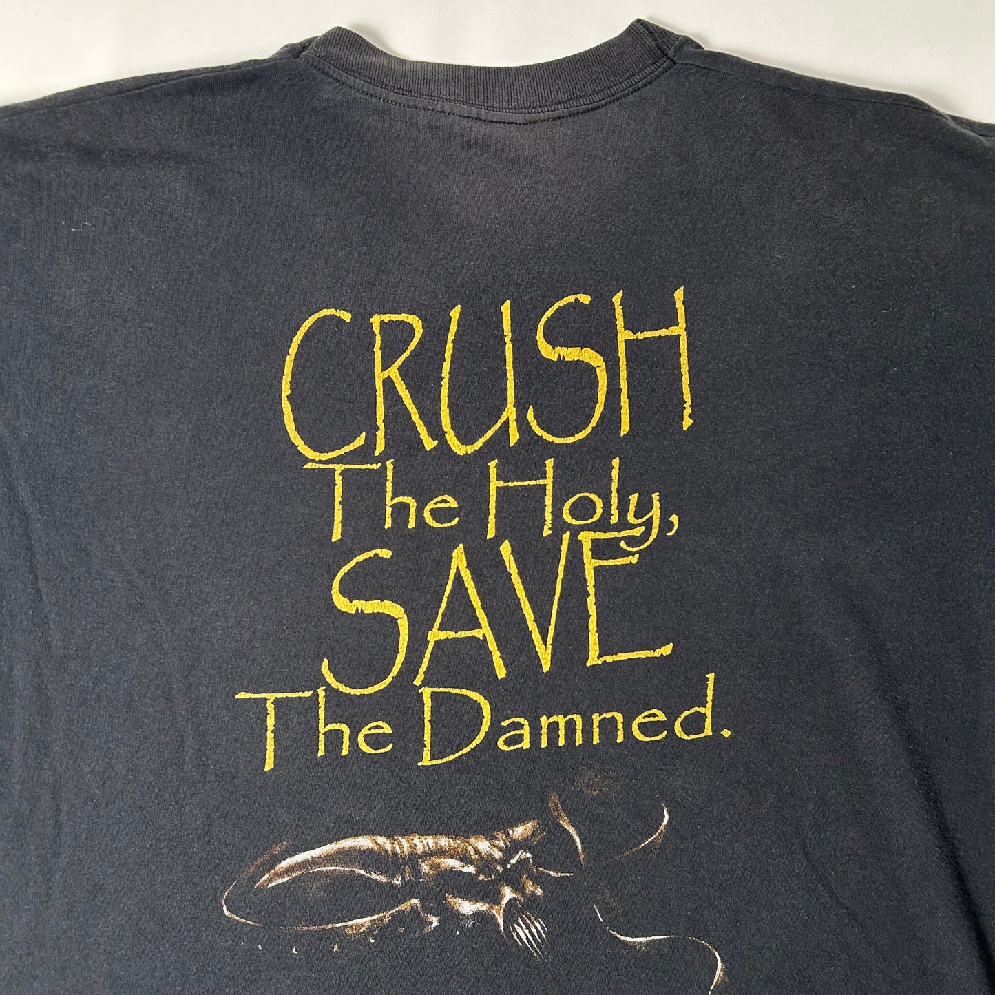 Vintage 2002 Sacred Steel Crush the Holy, Save the Damned Shirt