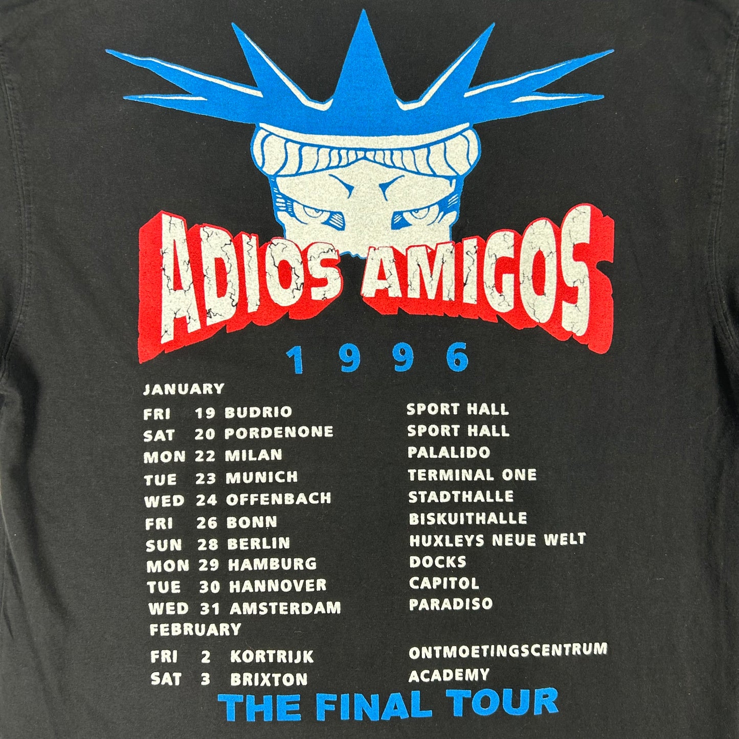 Vintage 1996 Ramones Adios Amigos Tour Shirt