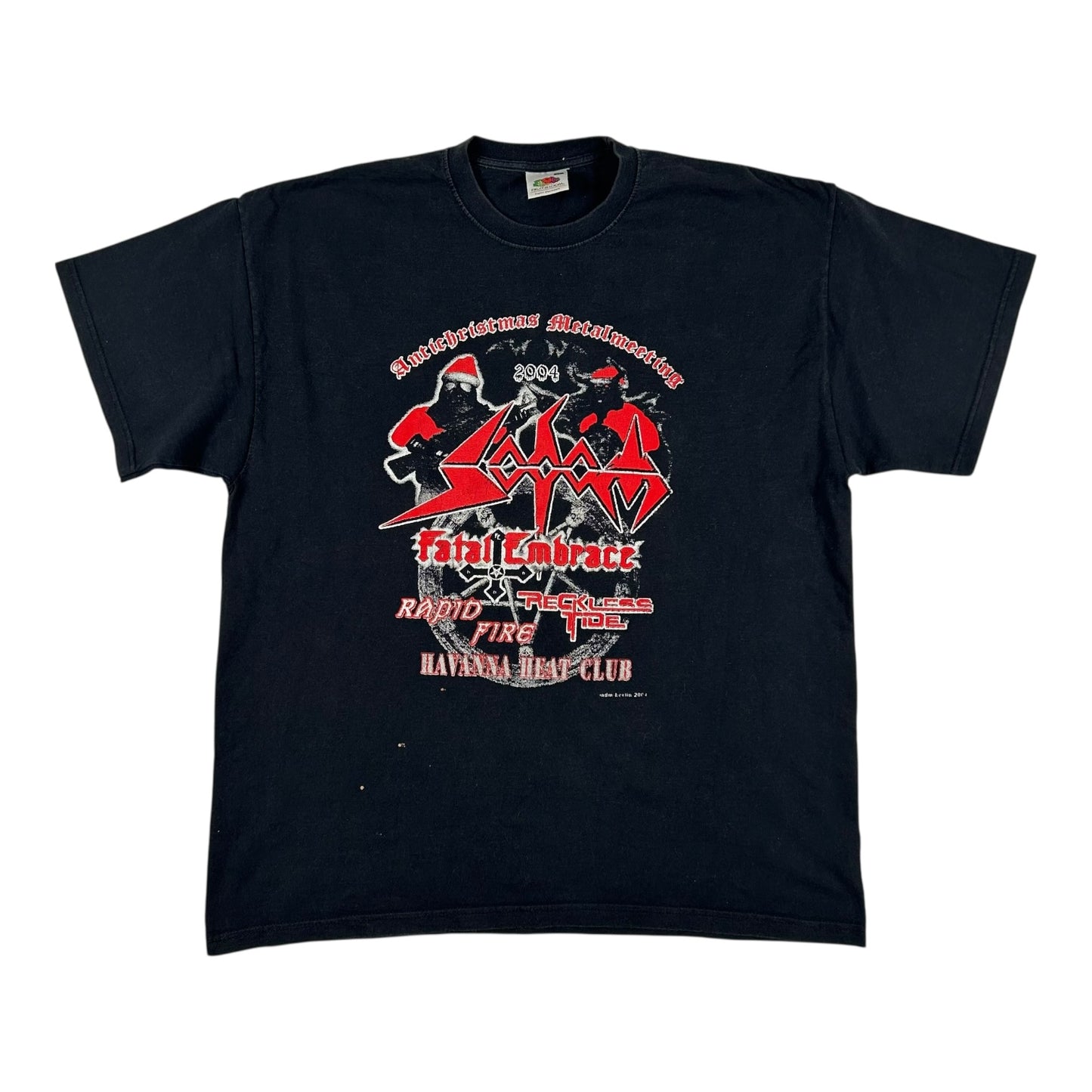 2004 Sodom Fatal Embrace Shirt + Big Poster