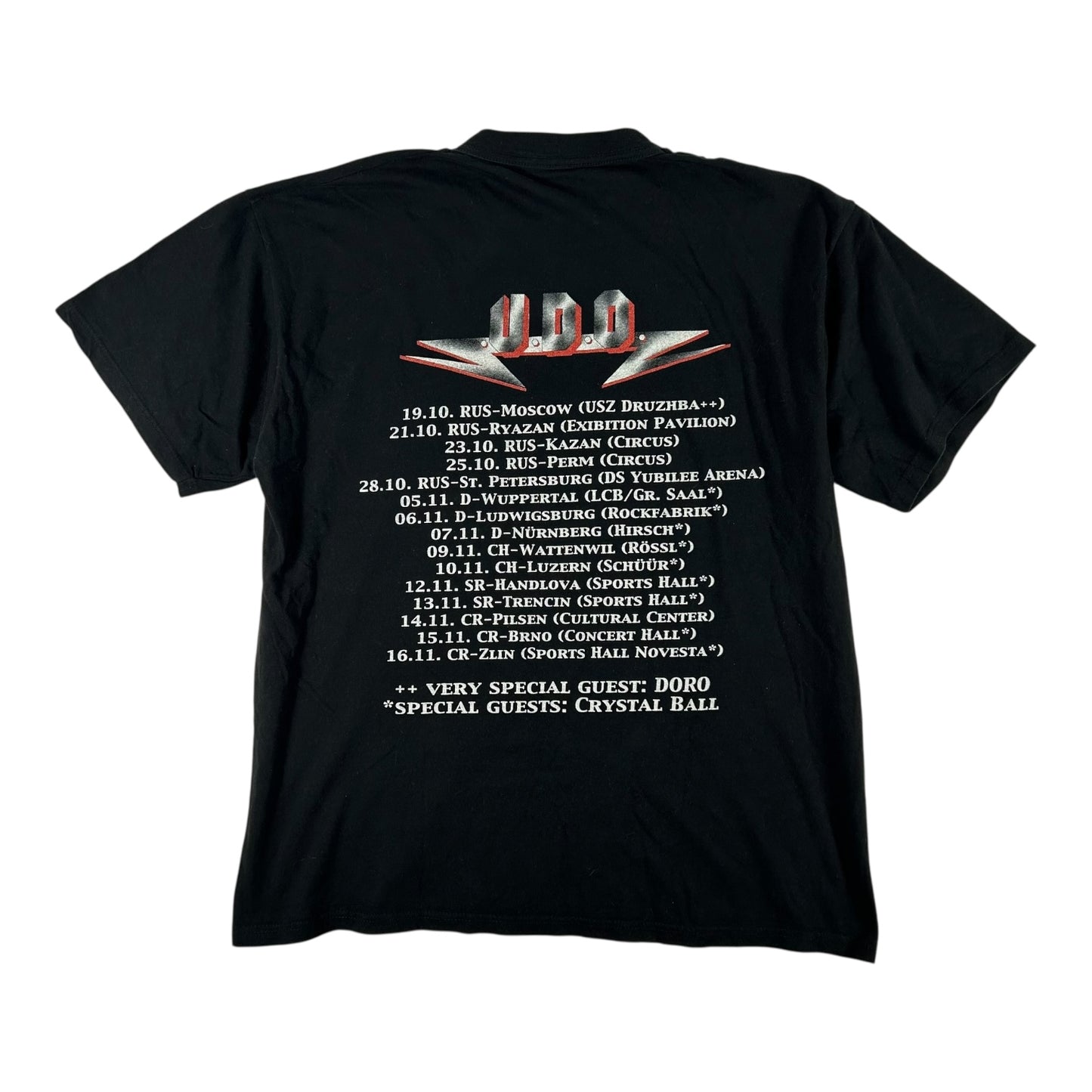 Vintage 2002 U.D.O. Man and Machine Tour Shirt