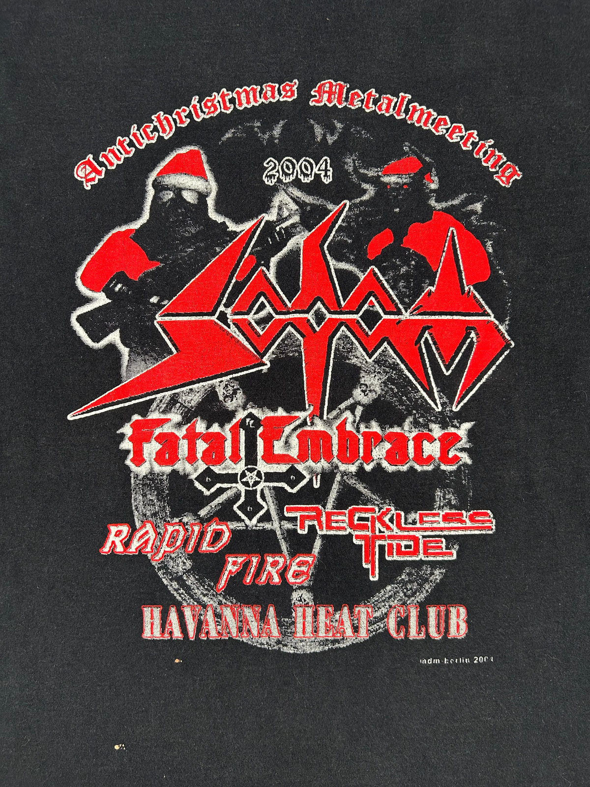 2004 Sodom Fatal Embrace Shirt + Big Poster
