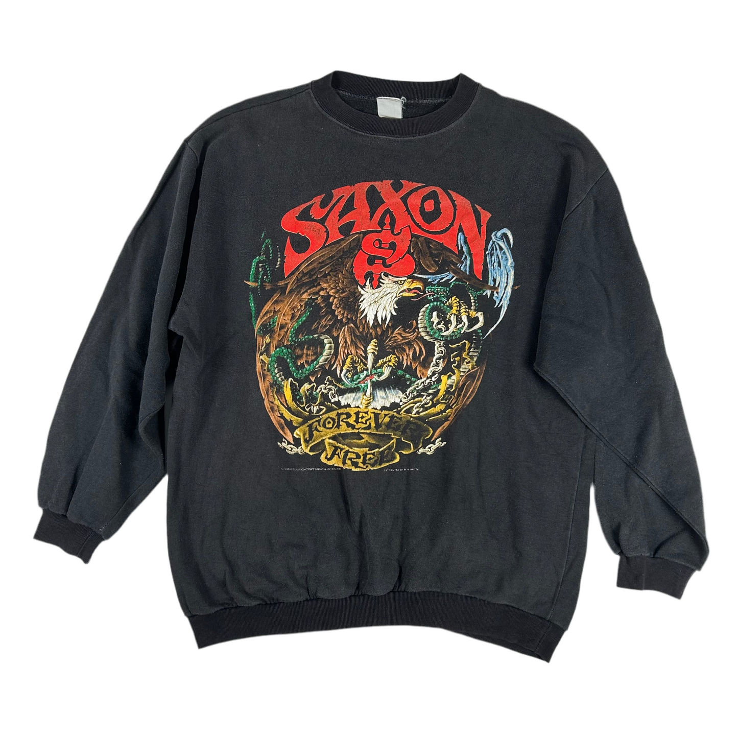 Vintage 1992 Saxon Forever Free Sweater