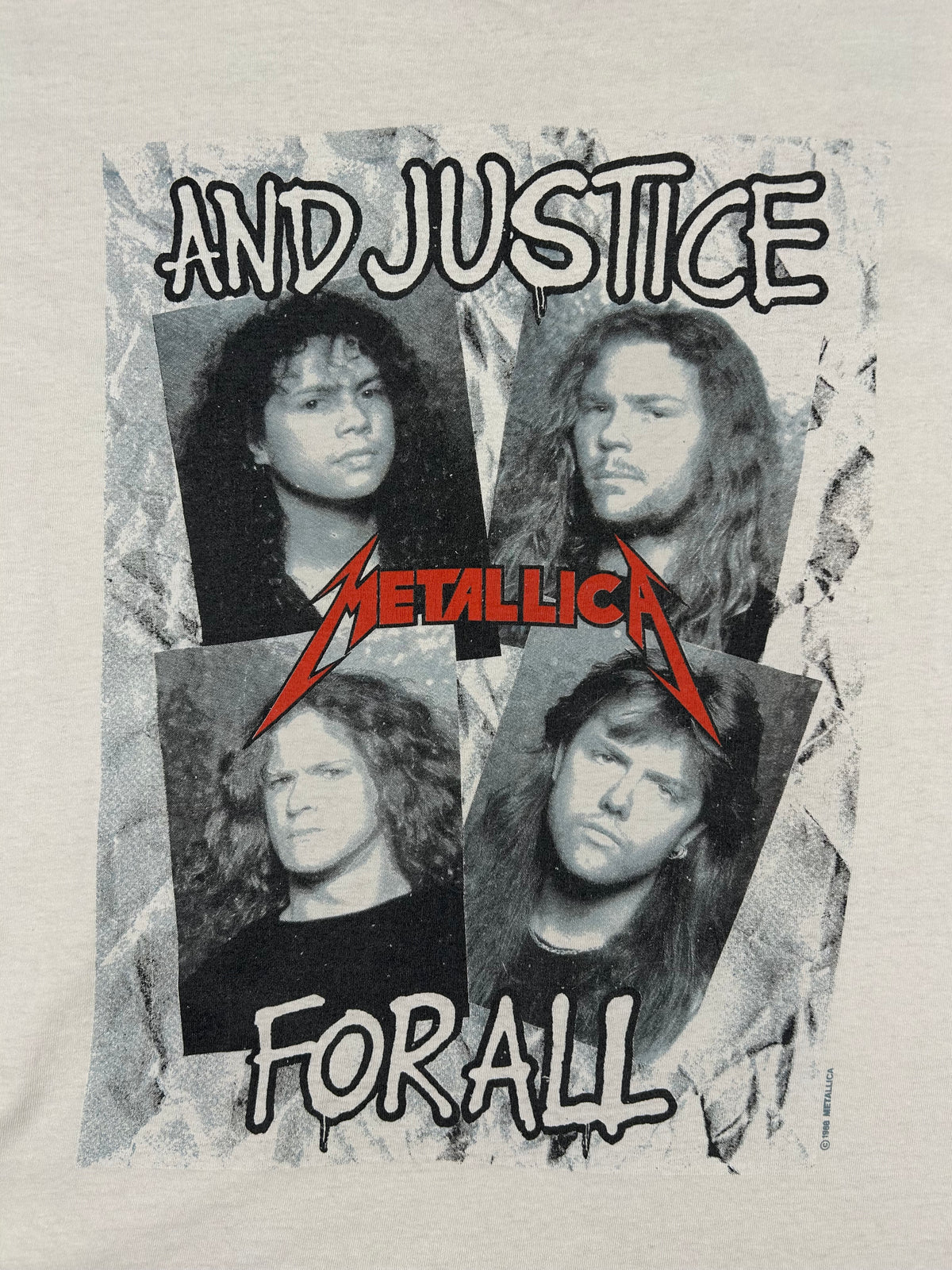 Metallica AND JUSTICE FOR ALL T-Shirt 1988