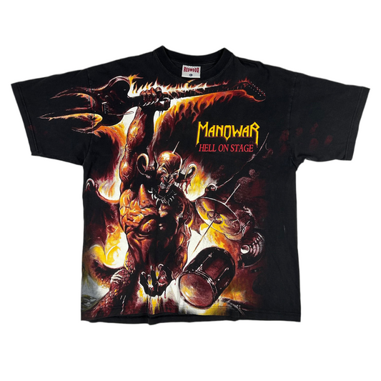 1999 Manowar Hell on Stage aop Shirt