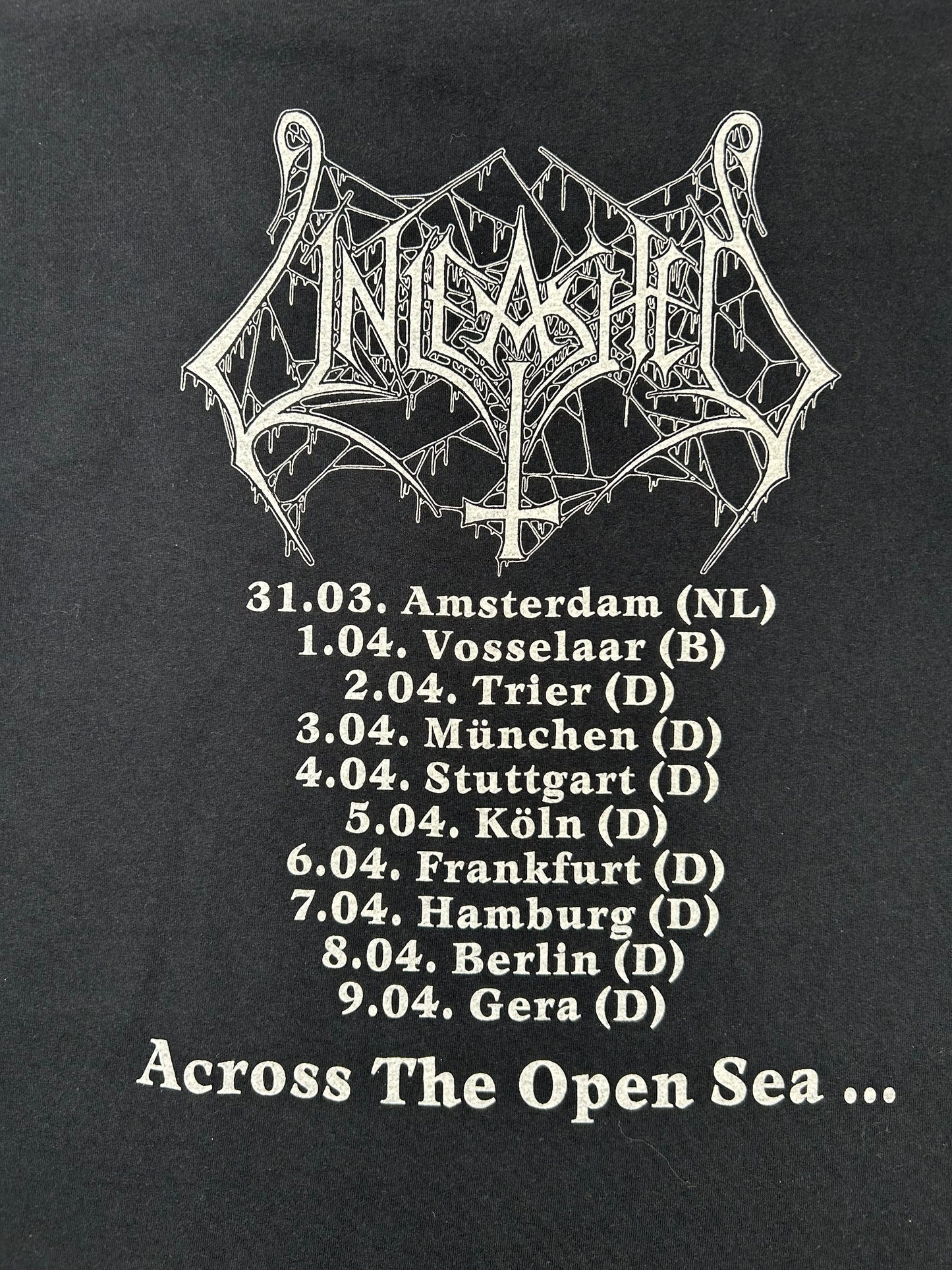 Vintage Unleashed Across the open sea Tour T-Shirt