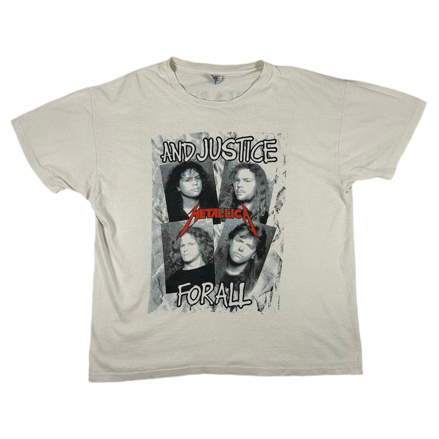 Metallica AND JUSTICE FOR ALL T-Shirt 1988