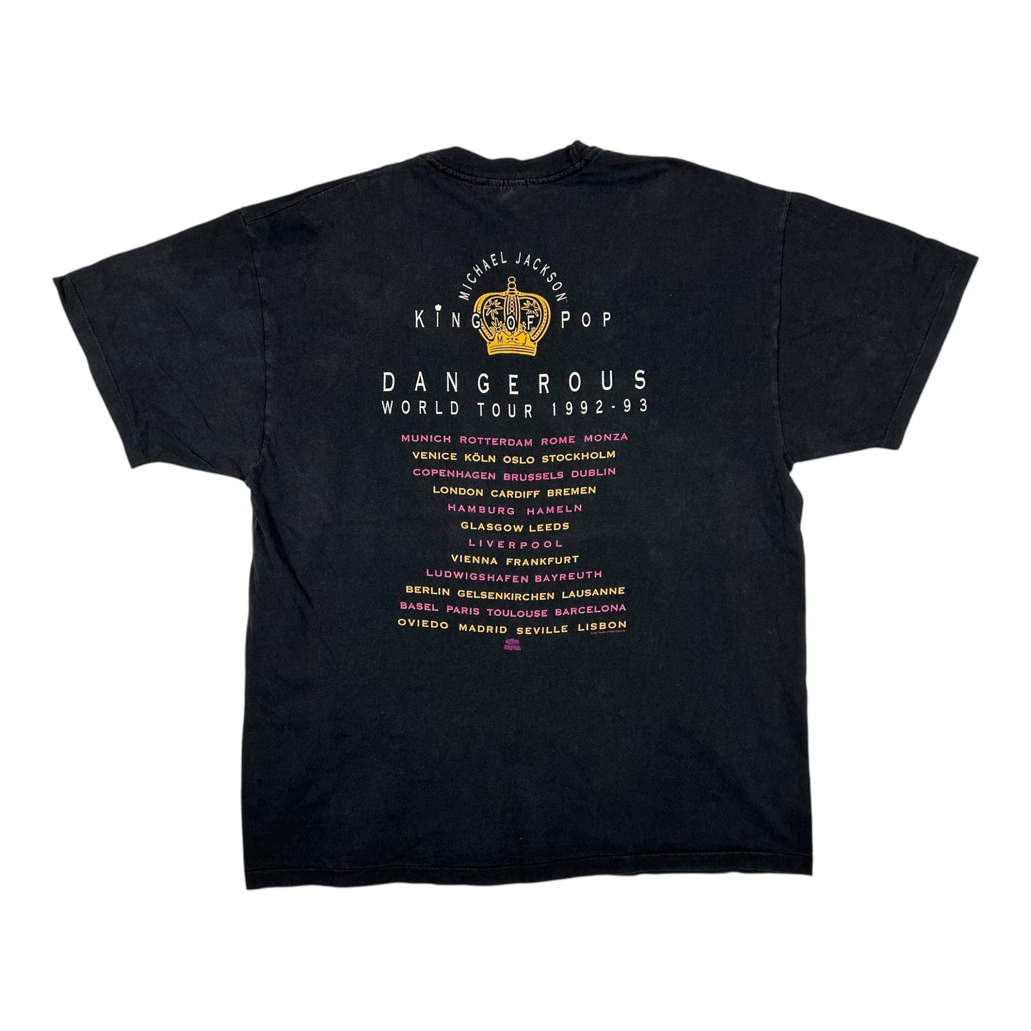 Vintage 1992 Michael Jackson Dangerous World Tour Shirt