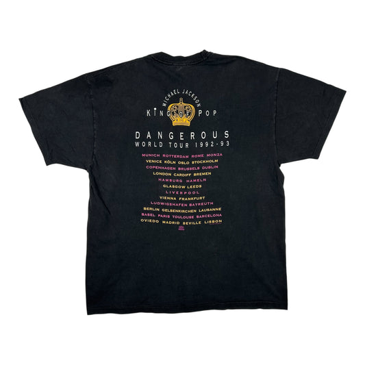 Vintage 1992 Michael Jackson Dangerous World Tour Shirt